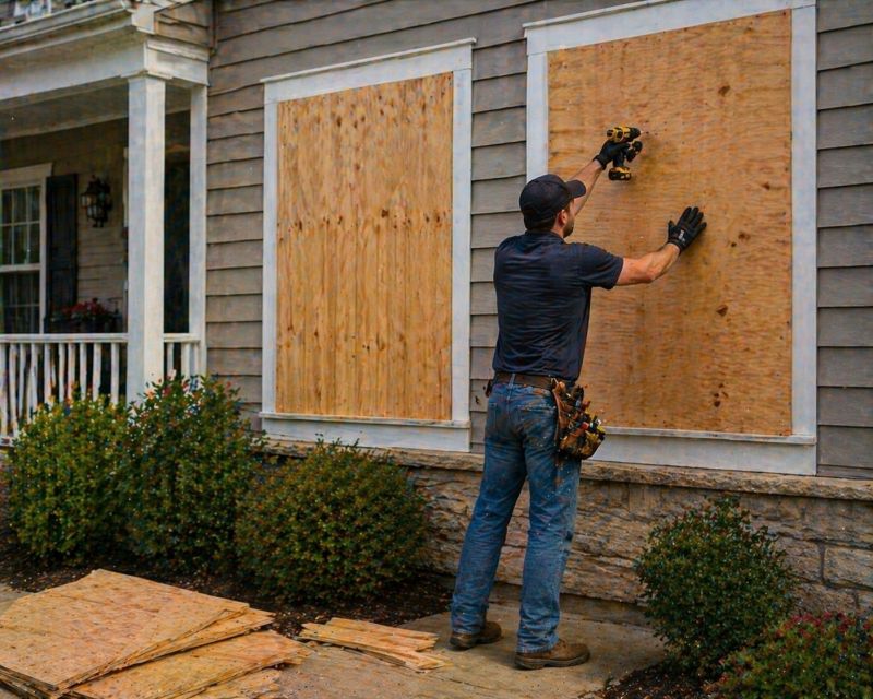 Boardup Services After Storm Damage