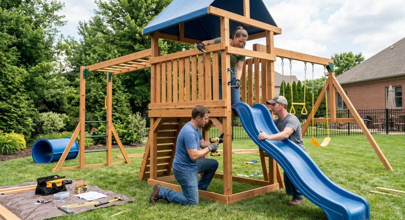Outdoor Play Equipment Installation