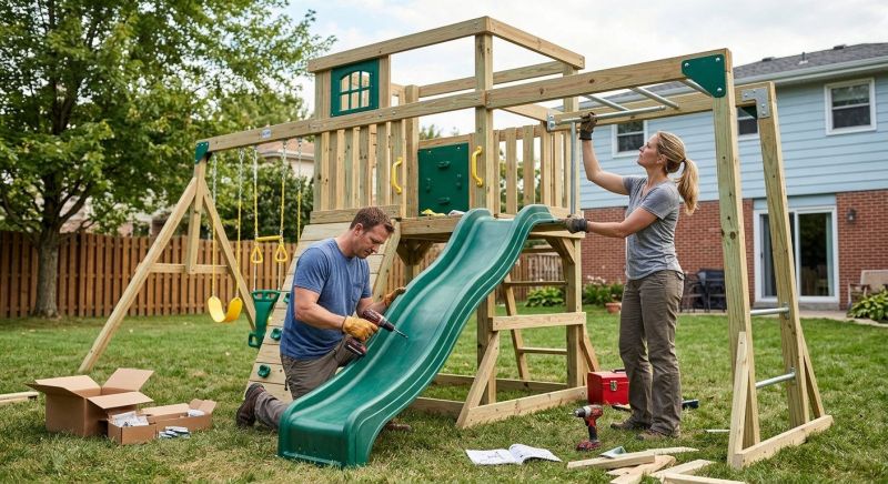 Outdoor Play Equipment Installation