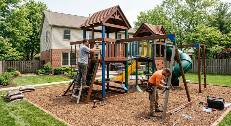 Outdoor Play Equipment Installation
