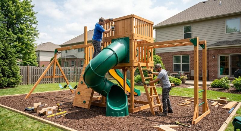 Outdoor Play Equipment Installation